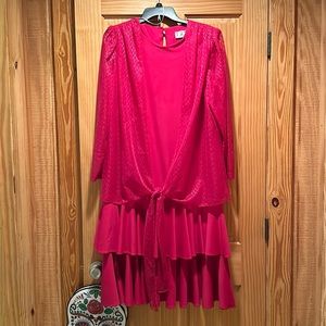 Vintage Volup Pink Dress Retro Pinup Pinupgirl